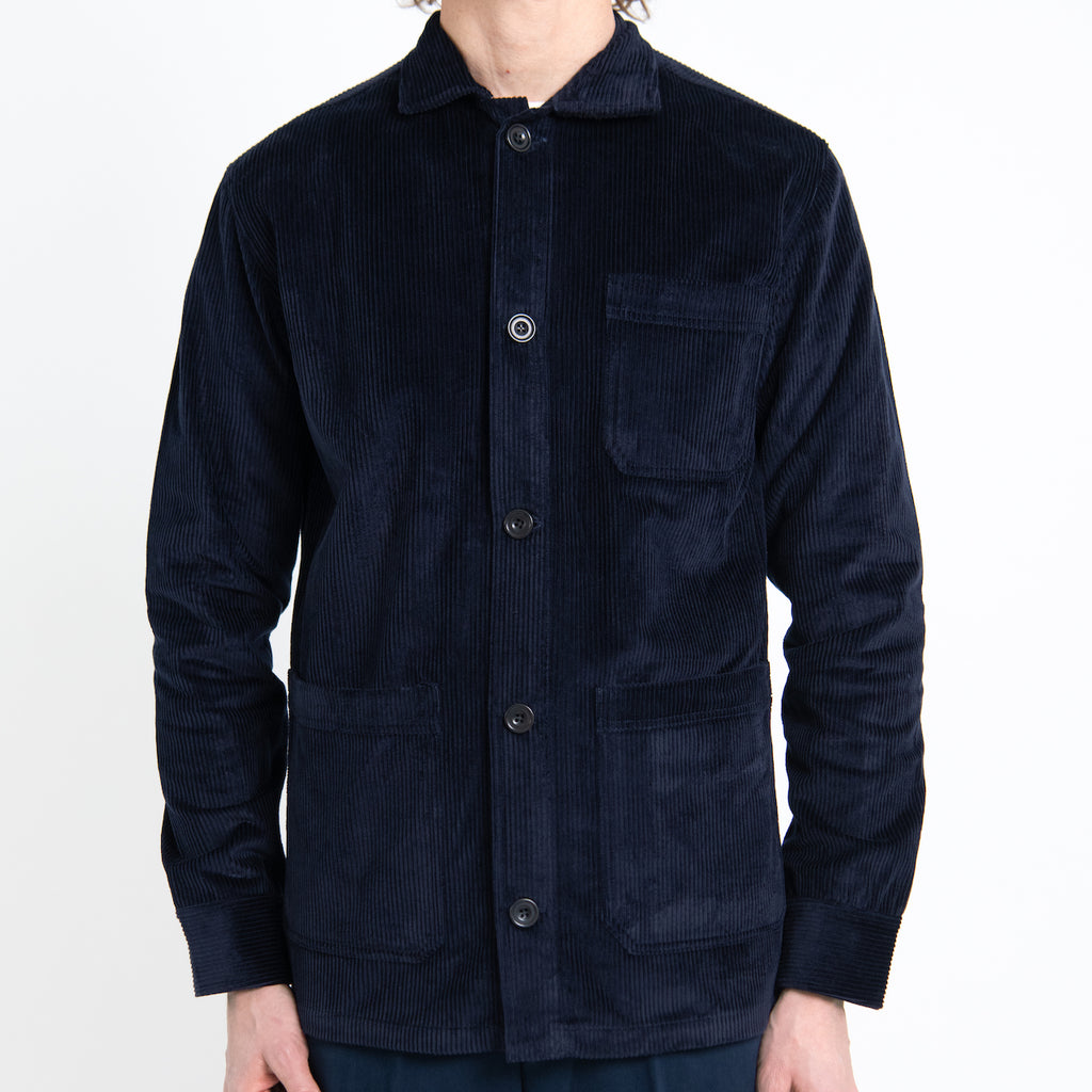 EP2 Workmans Jacket Navy Corduroy – enpassantnyc