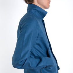 EP3 Readers Jacket Indigo Blue Linen